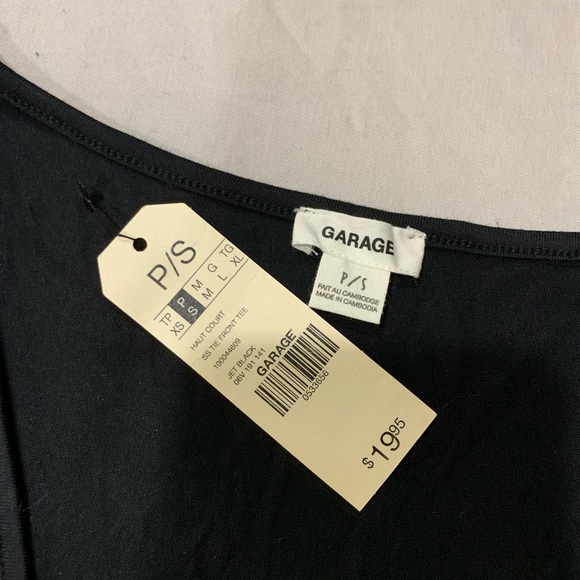 Tie Front Open Tee - Picture 4 of 4